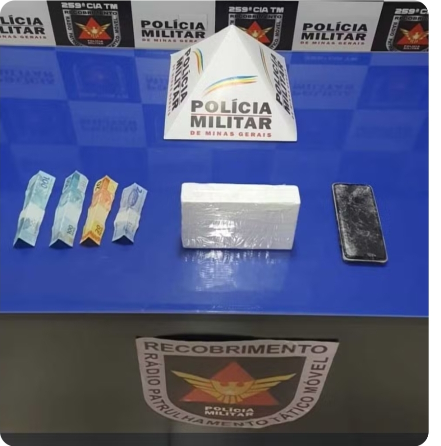 Homem é preso por tráfico após ser perseguido pela PM em Pirapora, na BR-365 e em Buritizeiro